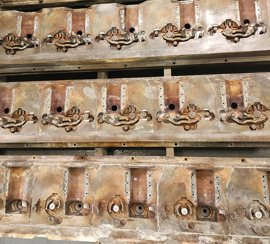 Corroded mold before plating