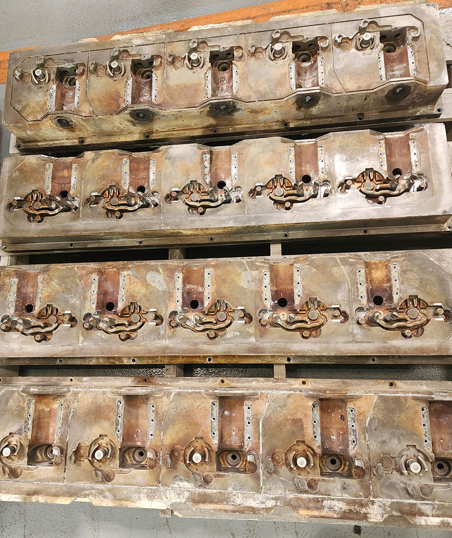 Corroded mold before plating