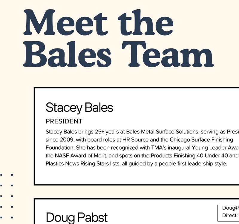 Meet the Bales Team