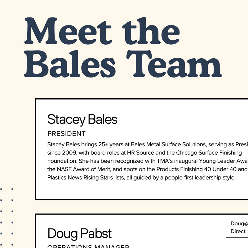 Meet the Bales Team